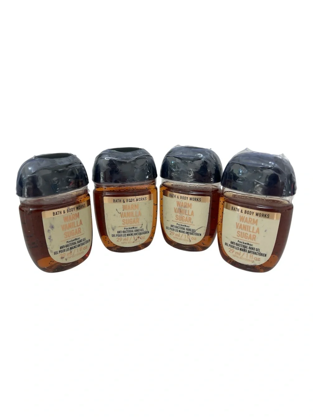 Bath & Body Works Warm Vanilla Sugar Hand Sanitizers Sealed Bundle of 4 NWT